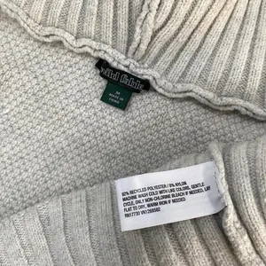 Wild Fable Cream Grey Cable Knit Zip Up Hoodie Sweater Grunge Dark Cottagecore thumbnail 5