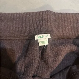 Aerie Waffle Knit Joggers in Dark Gray thumbnail 4