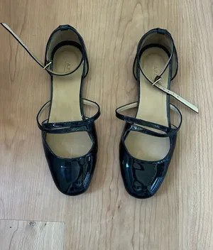 A.P.C Patent Leather Black Mary Jane Flats thumbnail 1