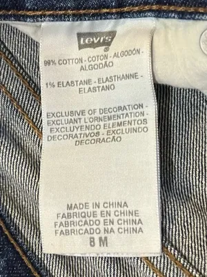 LEVI’S Women’s 529 Curvy Bootcut Blue Denim Jeans 8 M thumbnail 7