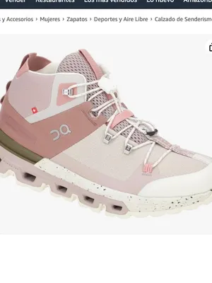 On Cloudtrax Rose/Ivory hiking sneakers thumbnail 5