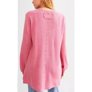 Free people we the free Women's Soul Oversized T-Shirt Size M Pink thumbnail 2
