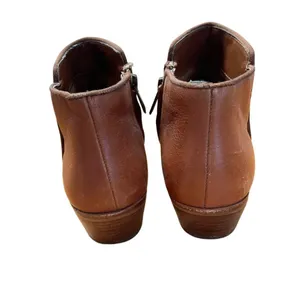 Sam Edelman Petty Leather side zip ankle bootie women’s‎ size 7 brown thumbnail 7