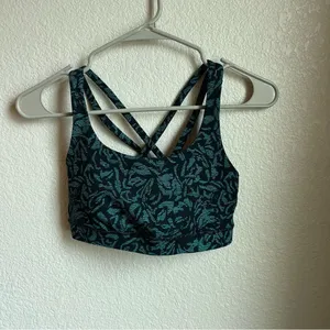 Lululemon Energy Bra Thrive Viridian Green Black thumbnail 4