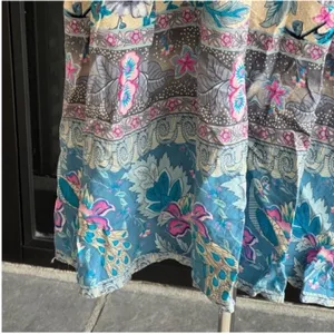 Garden Blue Long Sleeve Bishop Sundress thumbnail 11