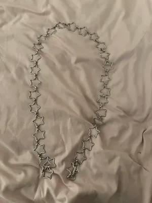 Brandy Melville silver star chain belt thumbnail 2