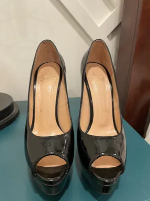 Christian Louboutin lady peep platform patent black EU37 thumbnail 3