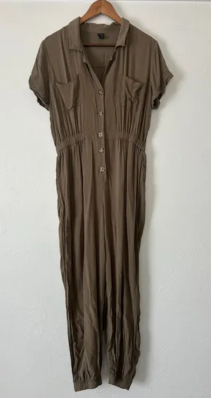 wild fable Olive Utility Painters Jumpsuit thumbnail 1