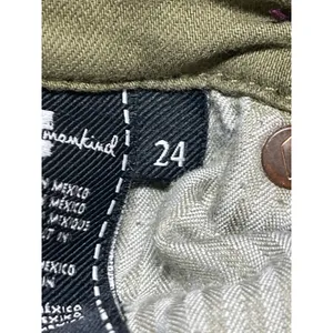7 for All Mankind Women's Green High Rise Bootcut Flare Denim Jeans Pants Sz 24 thumbnail 5