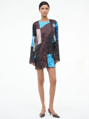 Staud Kona Dress in Blue Prism M thumbnail 9