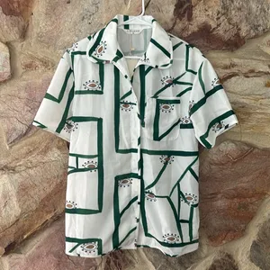 Commense Print Drawstring Shorts Set size M Green Size M thumbnail 6
