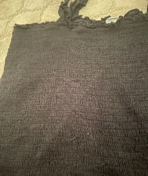 Aerie Black  Ruffle Tank thumbnail 4