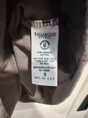 Ragabond Studio Oversized Organic Cotton Tee Gray Size S Free People thumbnail 4