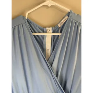 Ekouaer Button Back Dress‎ Athleisure Beach Coastal Chic Size L thumbnail 9