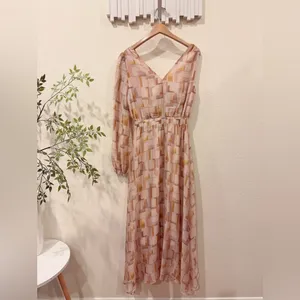 En Saison Winnie One Sleeve Maxi Dress in Sugar Berry Size Small NWT thumbnail 6