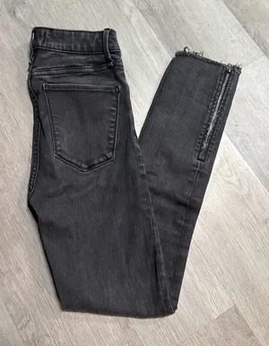 Abercrombie & fitch high rise super skinny ankle jeans thumbnail 1