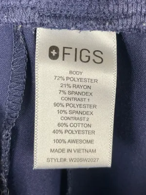 FIGS Women's Kigali Skinny Jogger Scrub Pants Size Medium Navy Blue W20SW2027 thumbnail 6