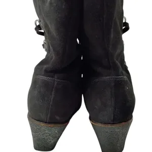 BlackWedge mid calf Boots by Cole Haan Size 11 thumbnail 4