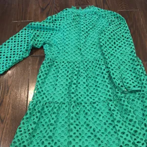 J crew Kelly green eyelet dress size medium thumbnail 6