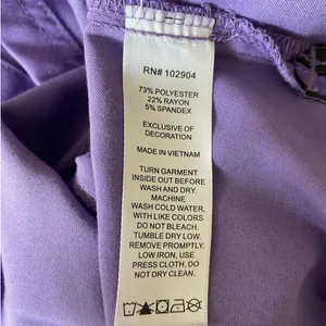 Beyond Scrubs Women Top‎ M Purple Medical Uniform Nurse Workwear Dental Casual thumbnail 7