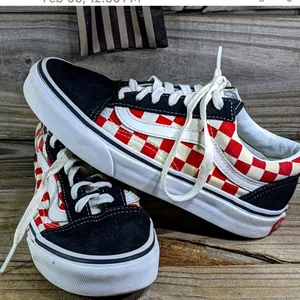 Vans old skool checkered men's size 3.5 women 5.00 thumbnail 1