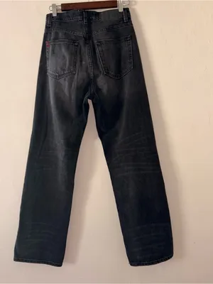 BDG Urban Outfitters Black Cowboy Jean Mid Rise Straight Leg Denim Size 27 thumbnail 3