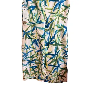 Liz Claiborne Silk Sheath Dress Womens 8 White Blue Green New Tropical Mini Tie thumbnail 12
