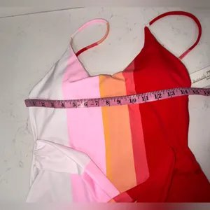 Colorful Striped Women Swim One Piece thumbnail 8