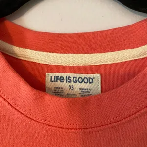 Life Is Good Pink Crewneck Sweatshirt Jeep Dog Beach Summer Women's size XS thumbnail 2