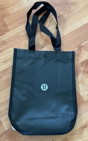 Lululemon black & white small reusable‎ tote bag thumbnail 1