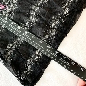 Harley-Davidson Sheer Lace Graphic Tunic‎ Womens Size M Black Biker Y2K HD106BLK thumbnail 2