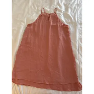 Pink Rose Coral Dress Sleeveless Halter High Neck Mini Flowy Boho Cottagecore thumbnail 8