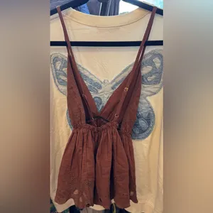 NWT Free People Sunny Days Cami - nutmeg brown - XS thumbnail 13
