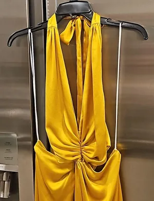 💕REFORMATION💕 Nerida Silk Dress ~ Tumeric 10 NWT thumbnail 12