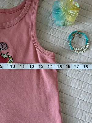 Volcom dusty rose graphic mushroom print crop tank top small thumbnail 5