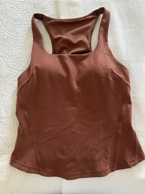 lululemon athletica Rust-Brown Racerback Tank thumbnail 1