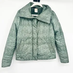 Patagonia Womens Geoharmony Outdoor Insulated Quilted Puffer Jacket Size S Green thumbnail 2