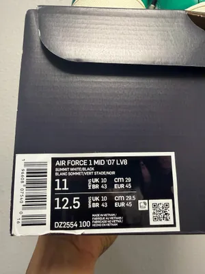 Nike Air Force 1 Mid ‘07 LV8 Split Green White Black DZ2554-100 Men’s 11 thumbnail 11