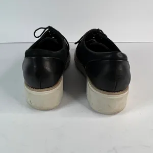 Clark's Women's Black Perforated‎ Oxford Platform Wedge Shoes US 7 C1Z Preppy thumbnail 3