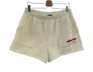 White Fox Era 8 Lounge‎ Essentials Cream Sweat Shorts Drawstring Size XL thumbnail 1