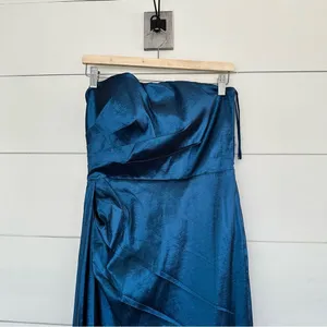 Elle Zeitoune Paulina Strapless Satin Gown Flawed thumbnail 2