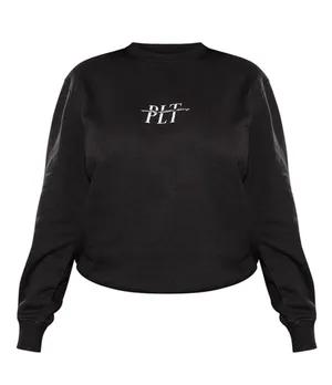Pretty Little Thing Black sweatshirt thumbnail 2