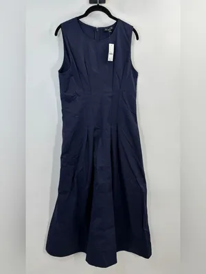 J.Crew Pintuck midi dress in stretch twill thumbnail 5