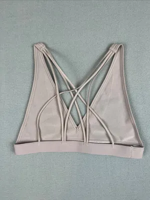 lululemon Pale Pink “A little bit closer” bralette Size: Medium thumbnail 3