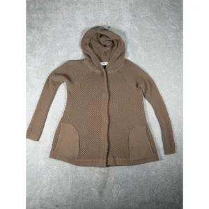 sparrow hooded snap button sweater brown‎ pockets L Brown Size L thumbnail 3