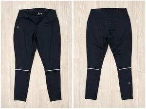 Salomon Women's Lightning Light Shell Athletic Running Tights Black XL thumbnail 3