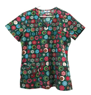 SB Scrubs Women's Seasonal Scrub Top Sz S thumbnail 1