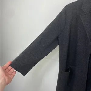 J.Crew Merino Wool Blend Open Front Cardigan Jacket Charcoal Gray Small thumbnail 4