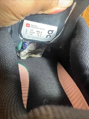 On Running Black Athletic Shoes with Pink Accents thumbnail 6