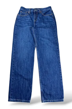 Levis Low Pro Straight Jeans Womens 28 Medium Wash Blue Denim A36 thumbnail 1